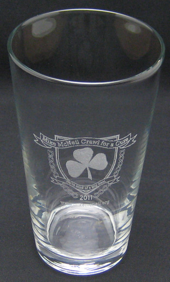 2011 Crawl for a Cure Pint Glasses